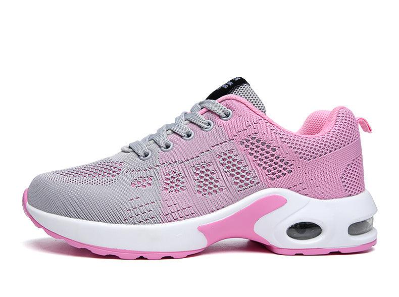 SportAir – Comfort Athletic Sneakers - Gray/Pink - 36