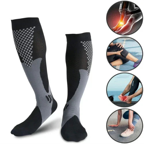 Revolution – Stretch Socks - Gray - 36-48