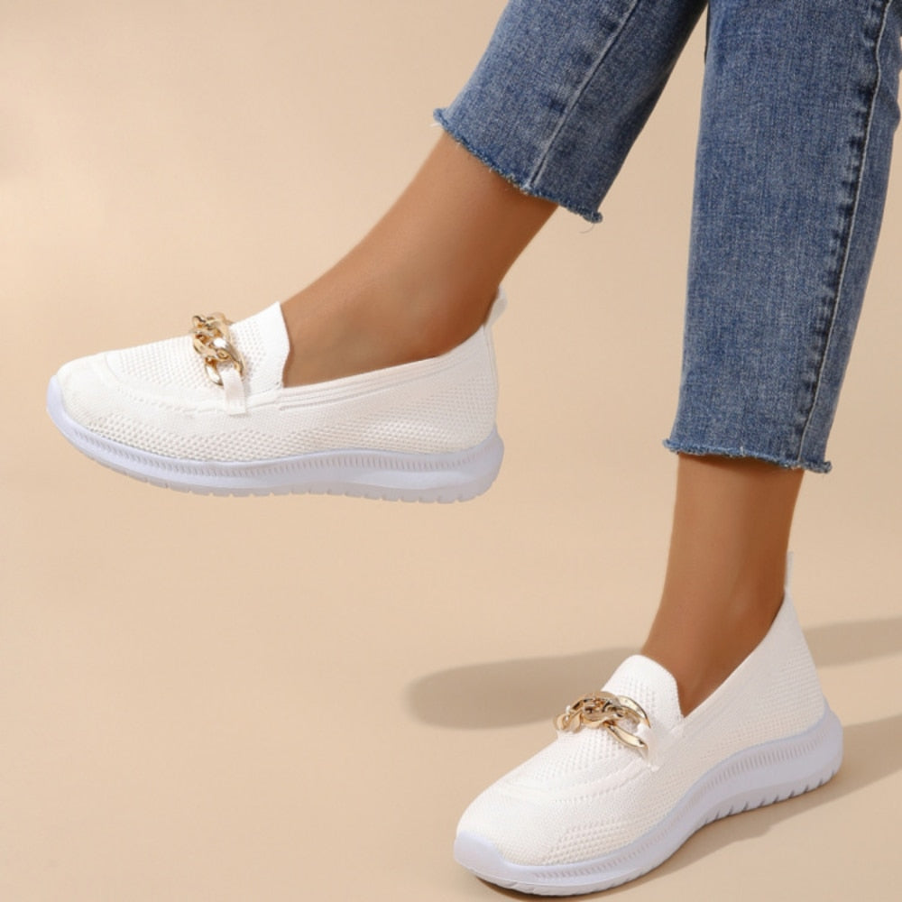 Turin – Women's Comfort Loafers - Beige - 43