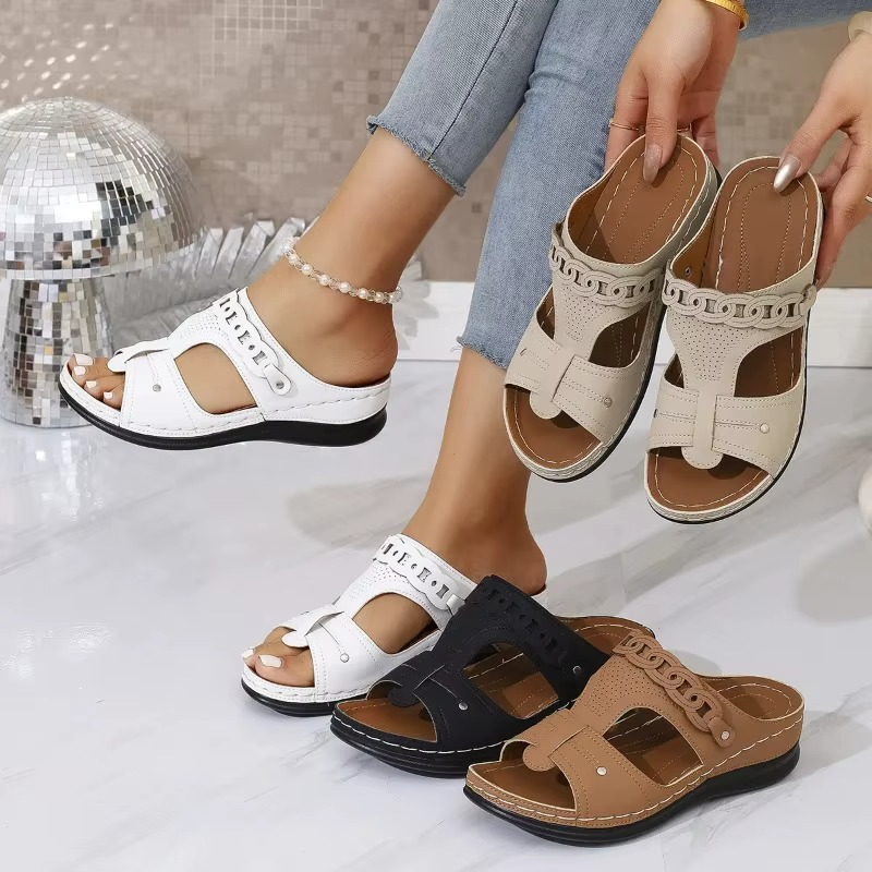 Amalfi – Women's Comfort Sandals - Brown - 34