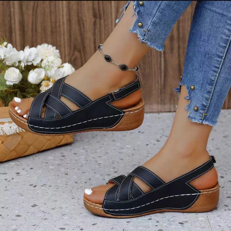 Elegance1 – Women's Comfort Sandals - Black - 42