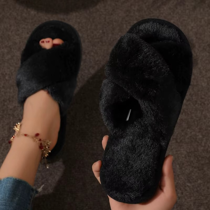 Veluna – Women's Comfort Slippers - Gray - 40