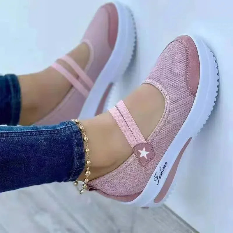 Dreamy Step – Comfort Sneakers - Pink - 36