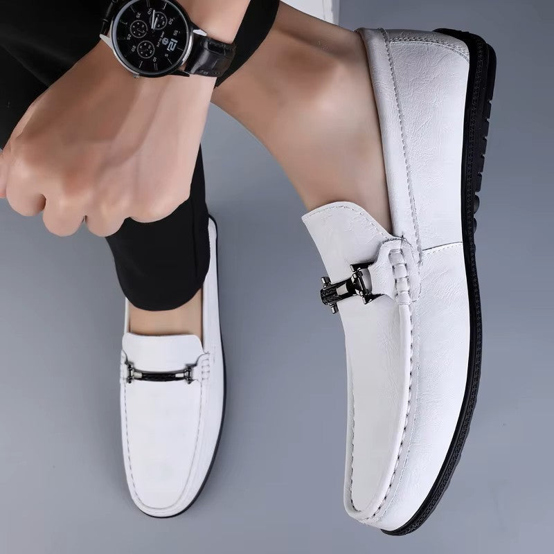 Carvelli – Men's Comfort Loafers - White - 40