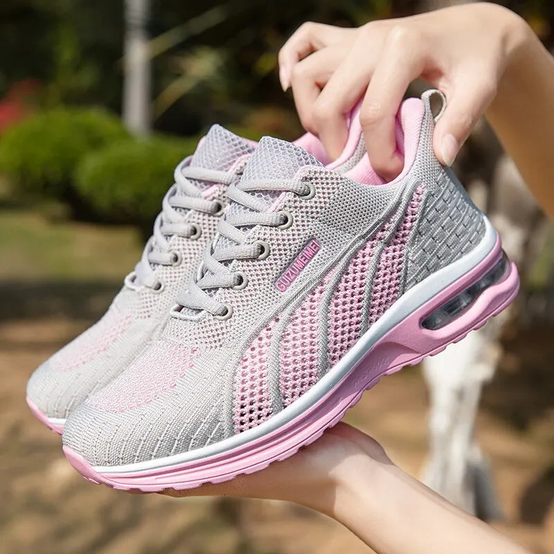 Serene – Women's Comfort Sneakers - Gray - 41
