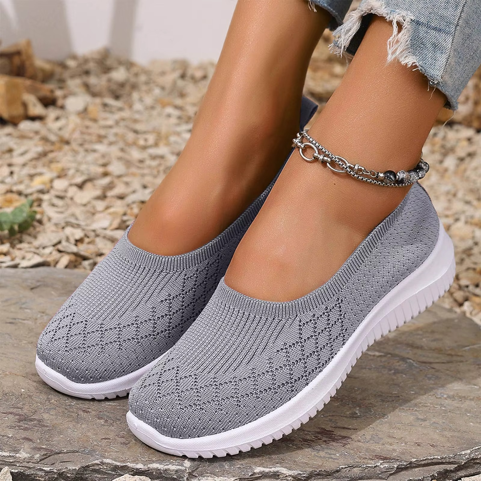 Ultra Flex – Women's Comfort Sneakers - Beige - 40