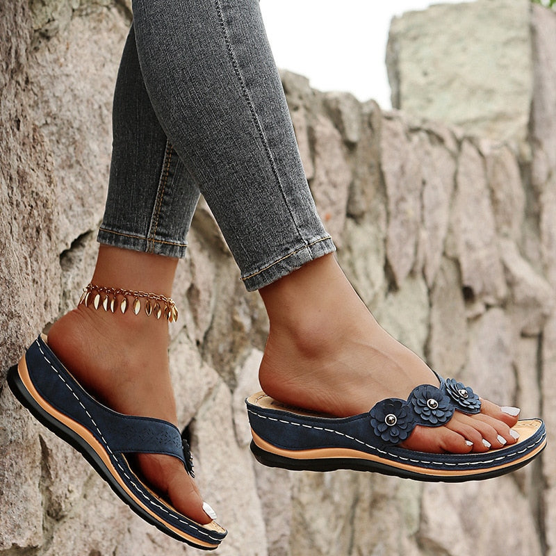 Glimmer – Women's Comfort Sandals - Blue - 36