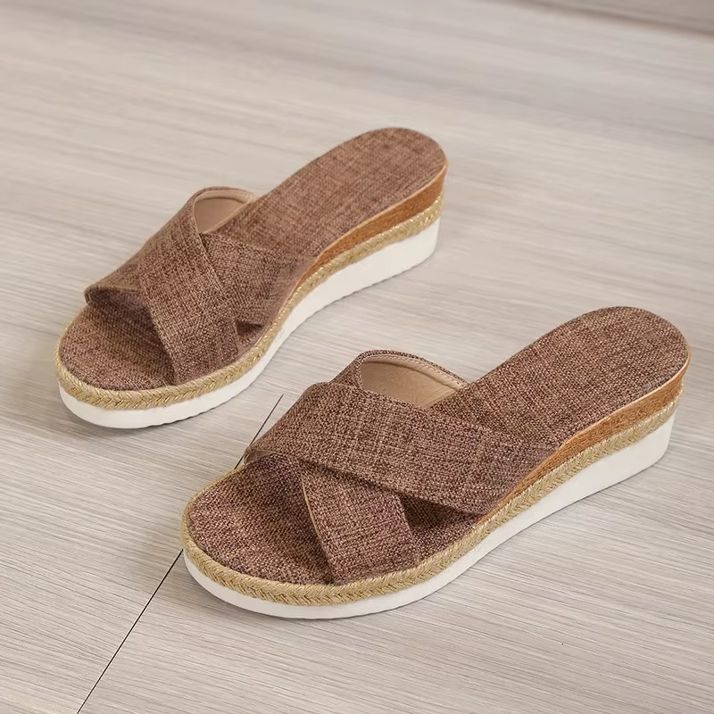 Femme – Women's Comfort Sandals - Beige - 43