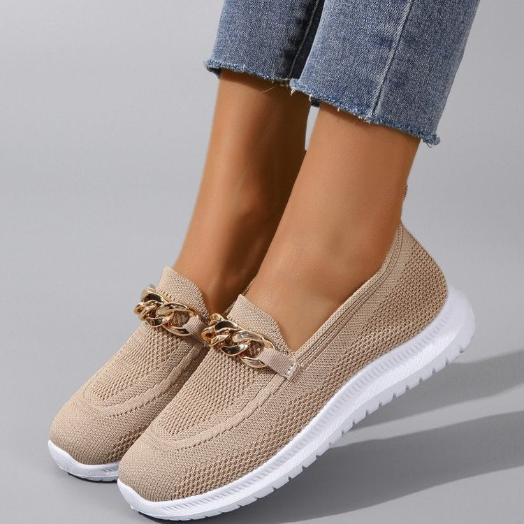 Turin – Women's Comfort Loafers - Beige - 42