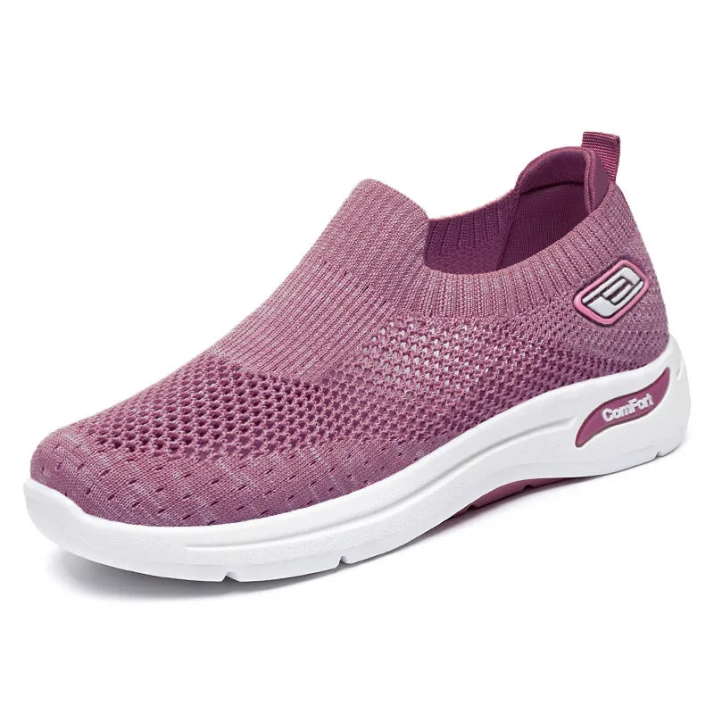 Serena – Women's Comfort Sneakers - Pink - 40