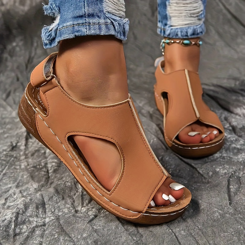 Ferrara – Women's Comfort Sandals - Beige - 40
