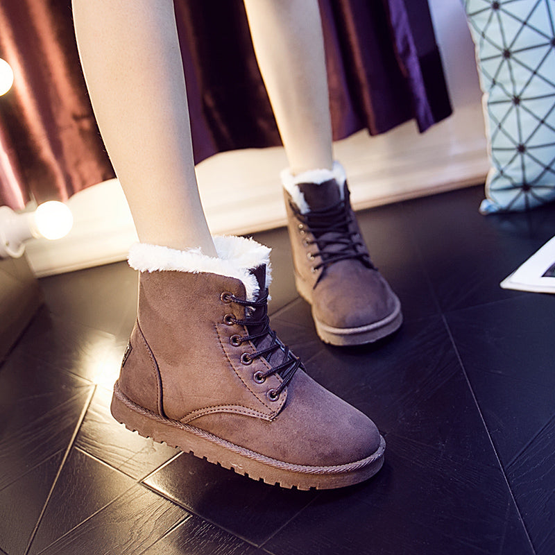 LondonLuxe – Women's Comfort Boots - Gray - 40