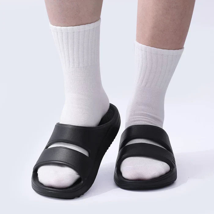 FlexWalk – Women's Comfort Slides - Black - 35