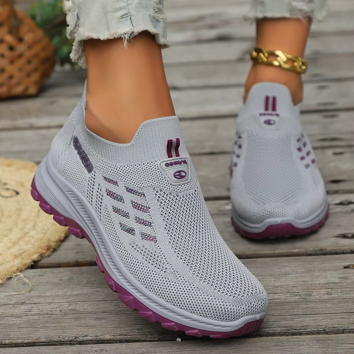 Skye – Comfort Sneakers - Gray - 37