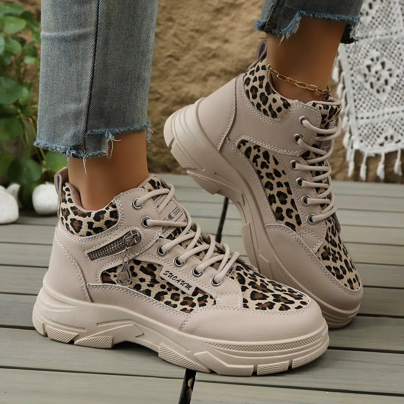 Cheetah – Comfort Sneakers - Leopard Print - 37