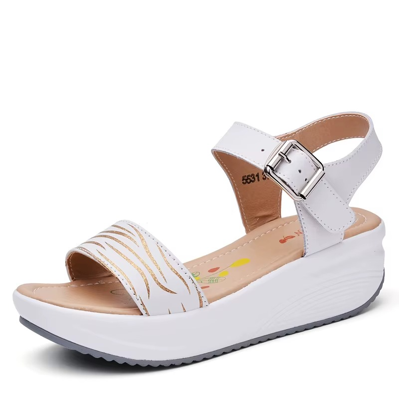 Thalia – Women's Comfort Sandals - White - 35