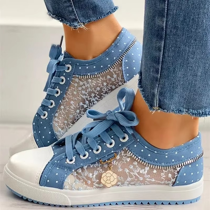 Floratta – Comfort Sneakers - Blue - 36