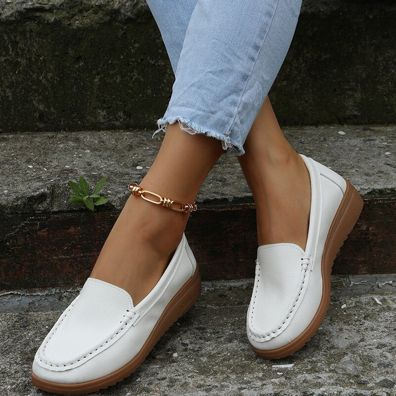 Elegant – Comfort Loafers - Orange - 42