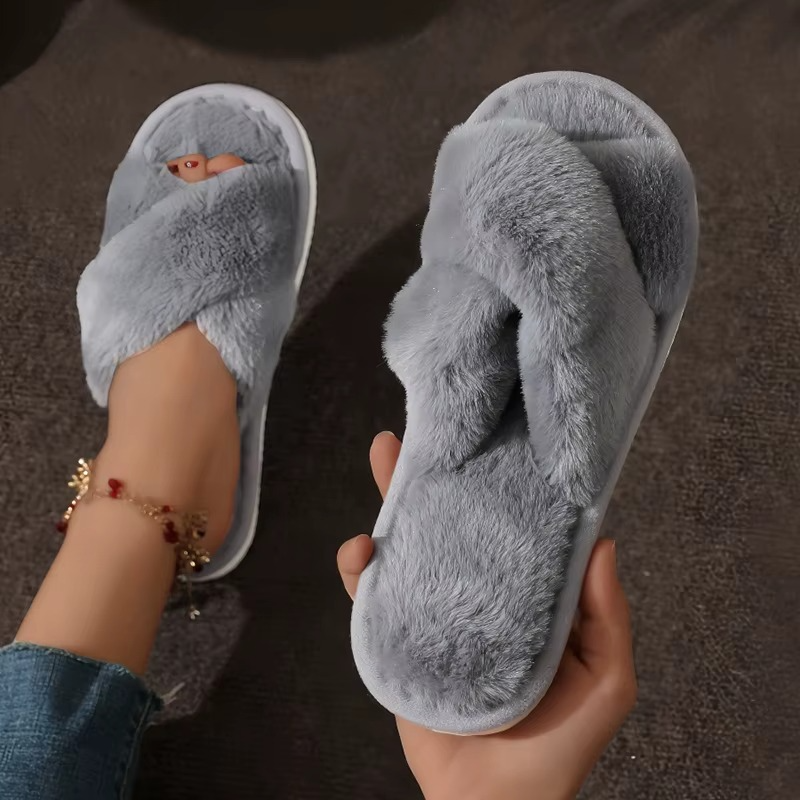 Veluna – Women's Comfort Slippers - Black - 36