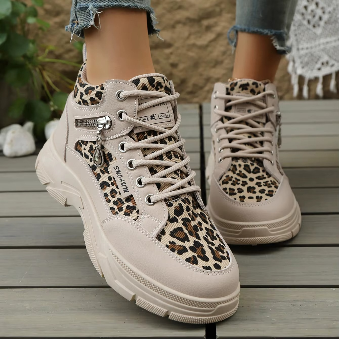 Cheetah – Comfort Sneakers - Leopard Print - 36