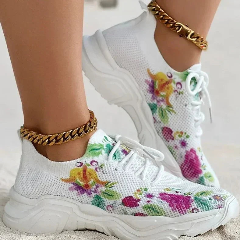 FloralMov – Comfort Sneakers - Multicolor - 36