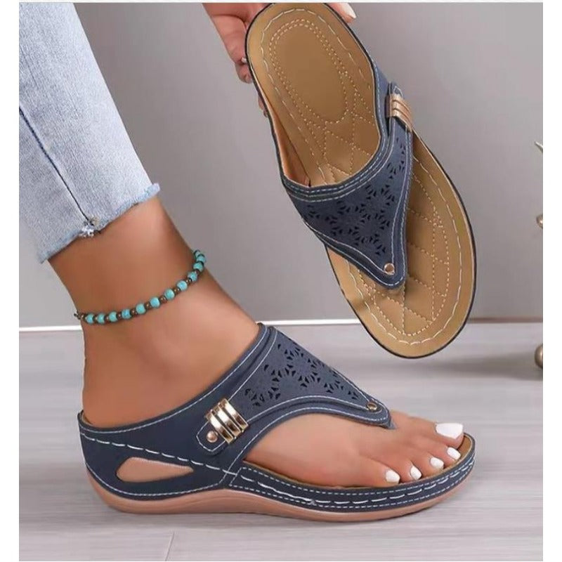 Camélia – Women's Comfort Sandals - Black - 36