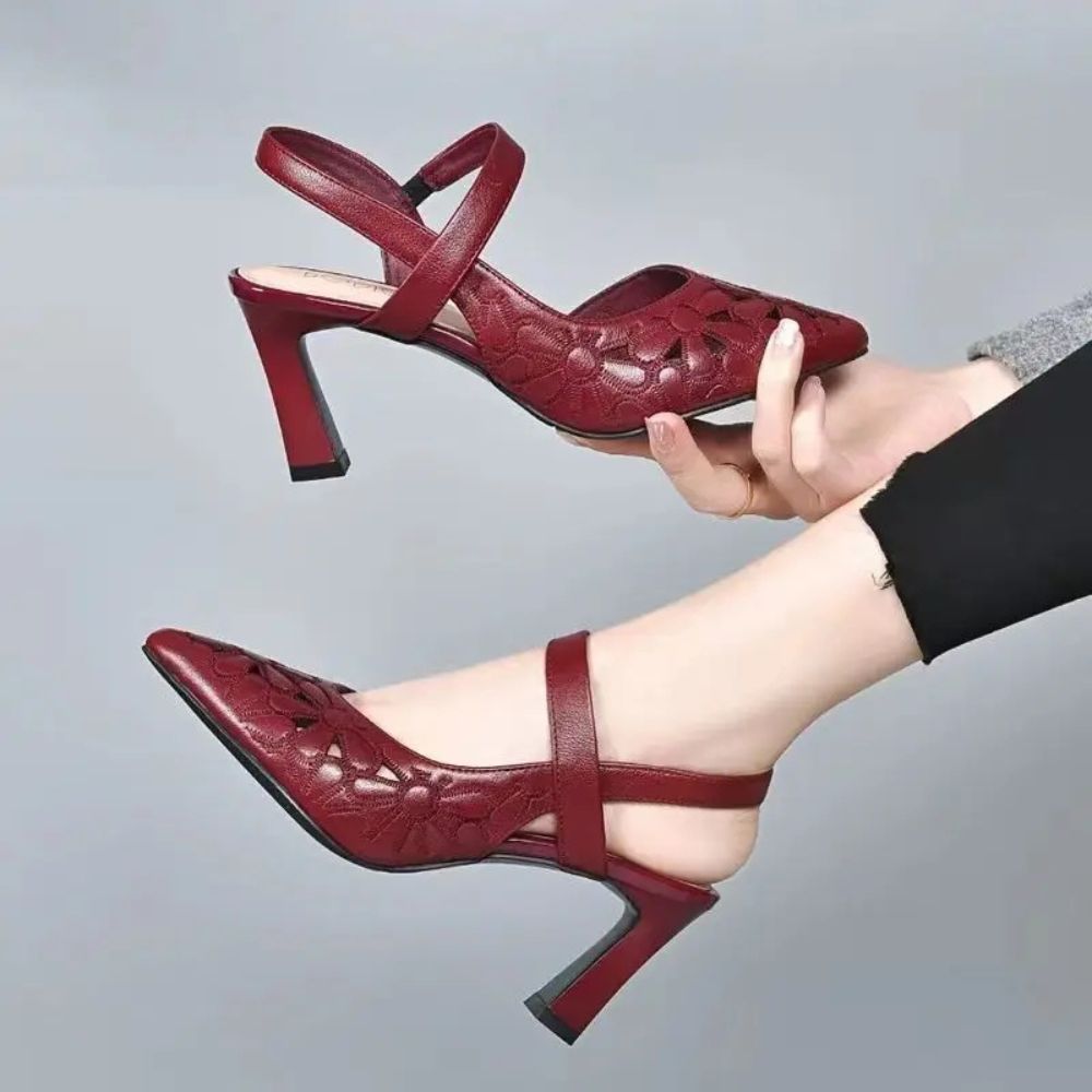 Fiorenza – Comfort Heeled Shoes - Black - 38