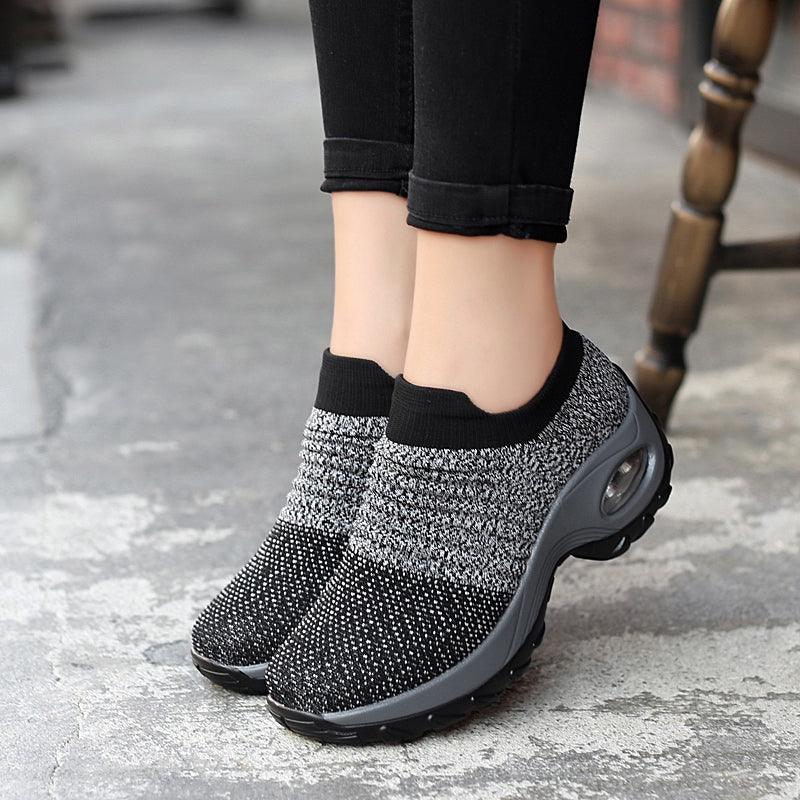 Air Comfort – Comfort Sneakers - Black/Gray - 38