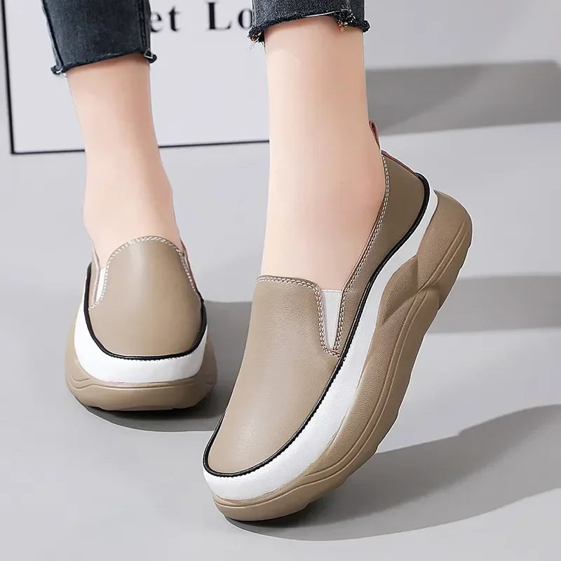 Aurora – Comfort Sneakers - White - 36