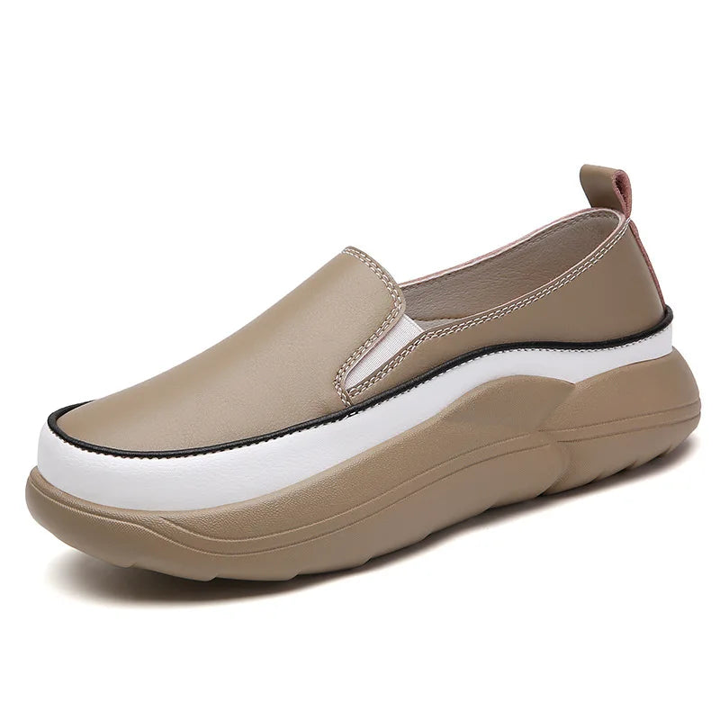 Aurora – Comfort Sneakers - Brown - 35