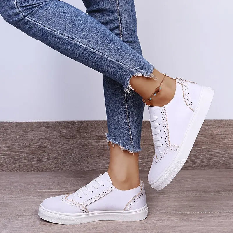 Wellness – Women's Comfort Sneakers - White - 37