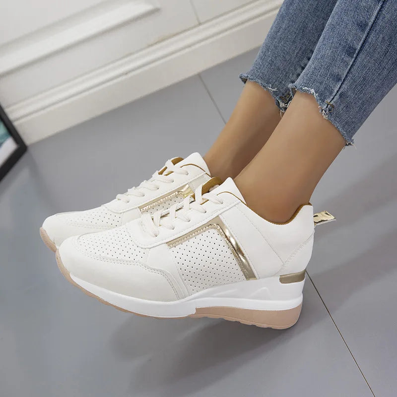Elegance – Comfort Sneakers - White - 36