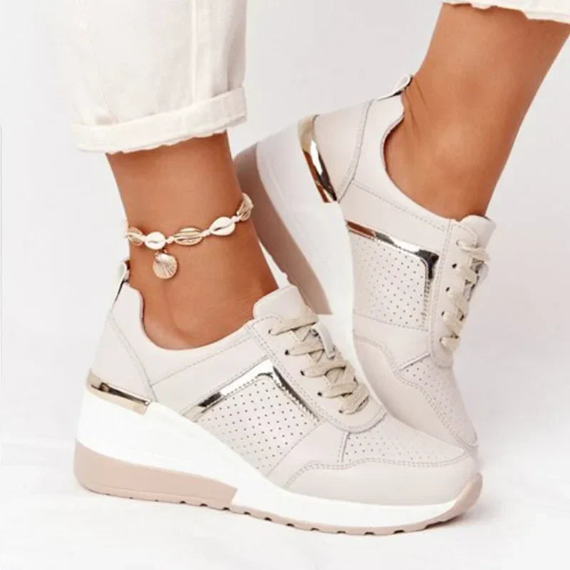 Elegance – Comfort Sneakers - Beige - 35