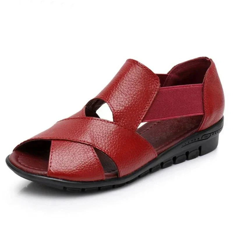 Showy – Women's Comfort Sandals - Red - 36