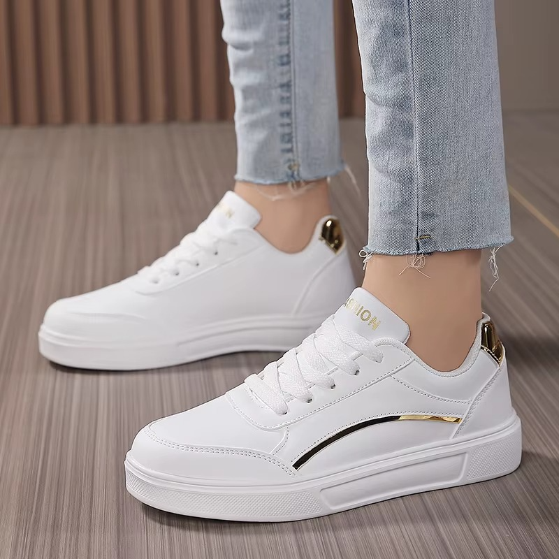 Gold Trace – Comfort Sneakers - White - 41