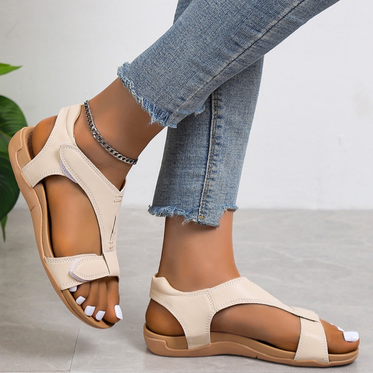 Royalty – Women's Comfort Sandals - Beige - 42