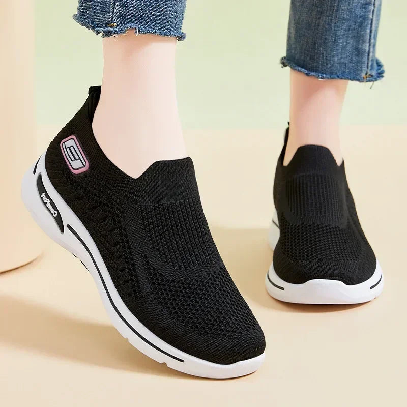 Serena – Women's Comfort Sneakers - Black - 41