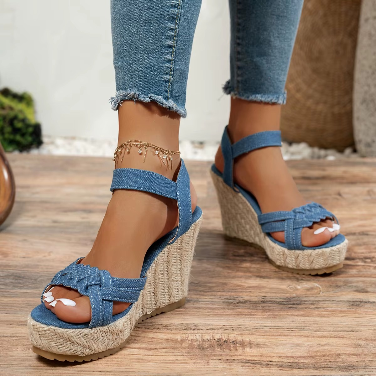 Charlotte – Women's Comfort Sandals - Blue - 38