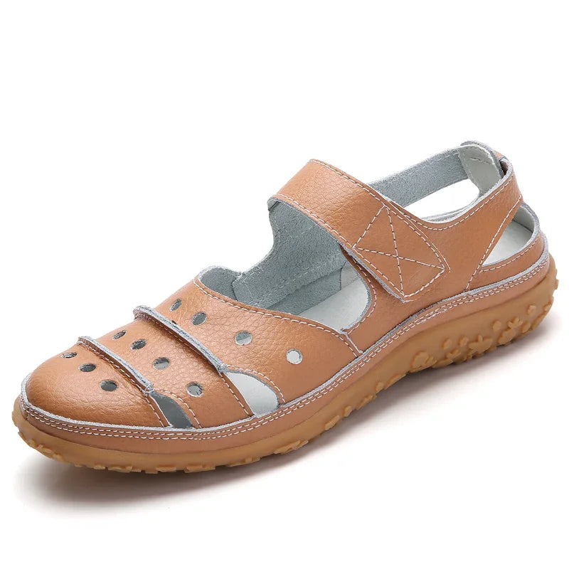 Retro – Women's Comfort Sandals - Beige - 44