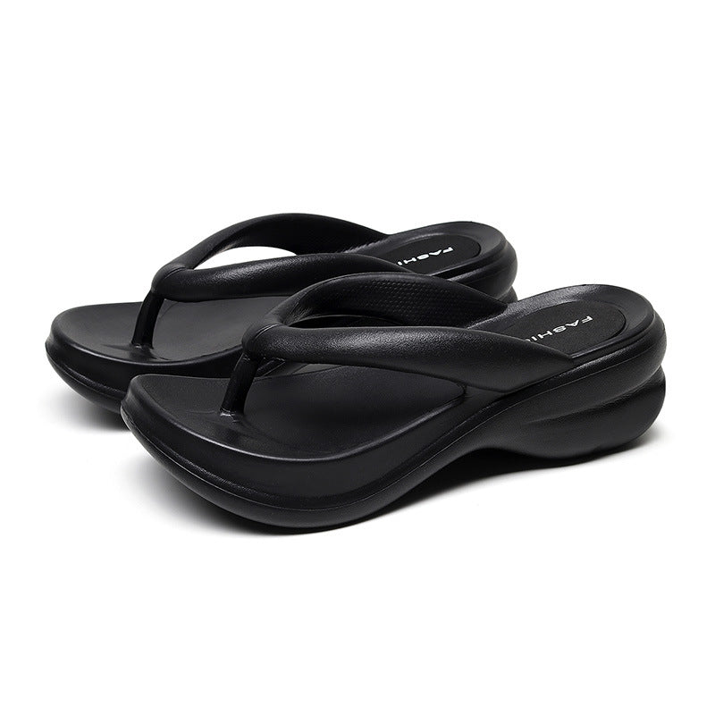 Fashion – Women's Comfort Sandals – Style 2 - Black - 35