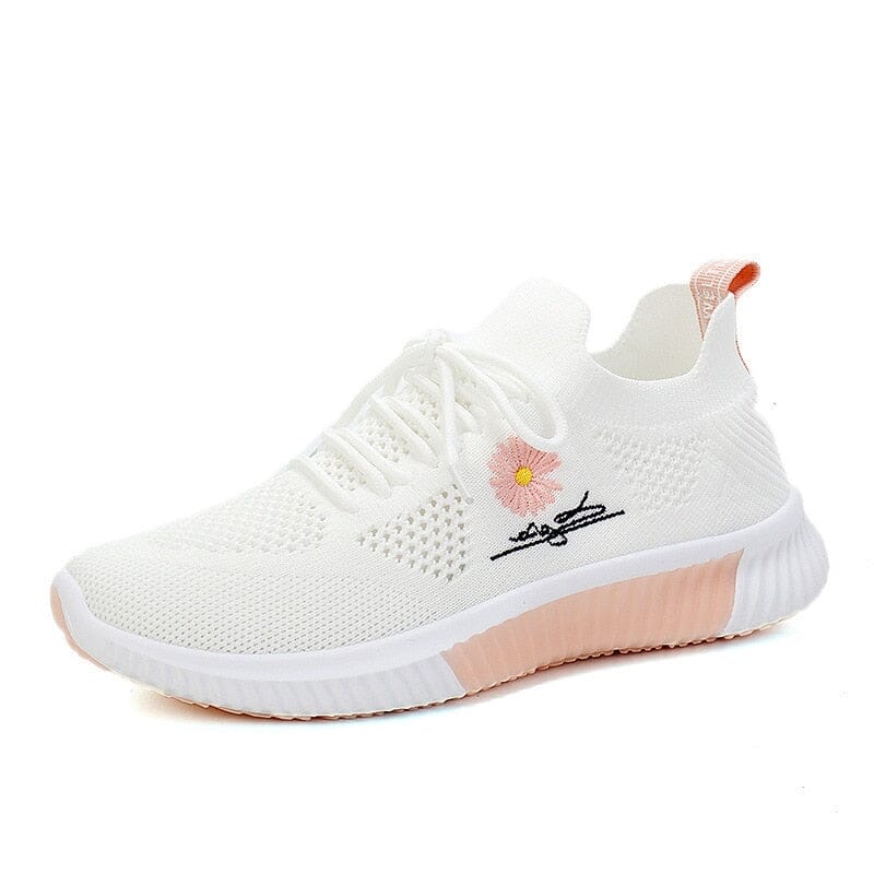 Cozy Cloud – Comfort Sneakers - White/Pink - 40