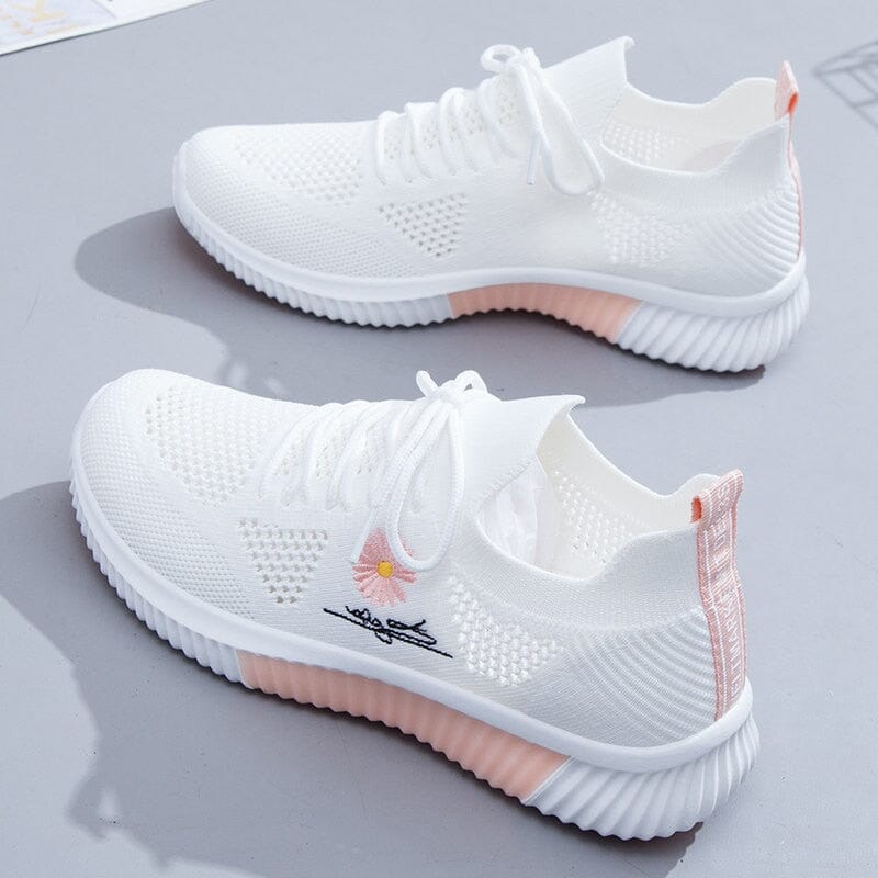 Cozy Cloud – Comfort Sneakers - White/Pink - 37