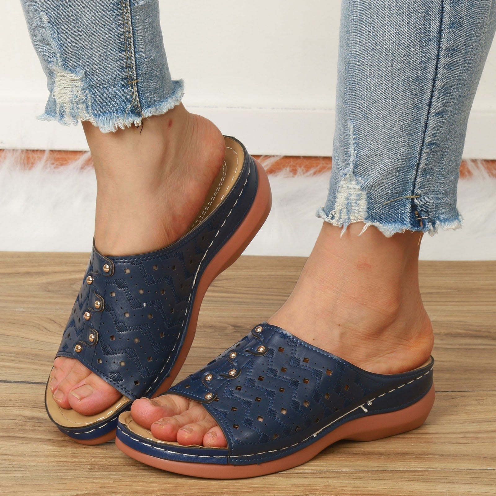 Comfort Sandals – Women's Soft Sandals - Brown - 36