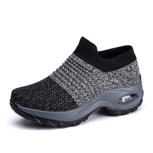 Air Comfort – Comfort Sneakers - Black/Gray - 42