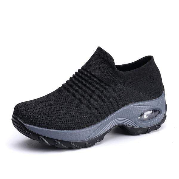 Air Comfort – Comfort Sneakers - Black/Gray - 35